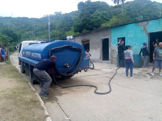 Water supply is very low and only trucked in